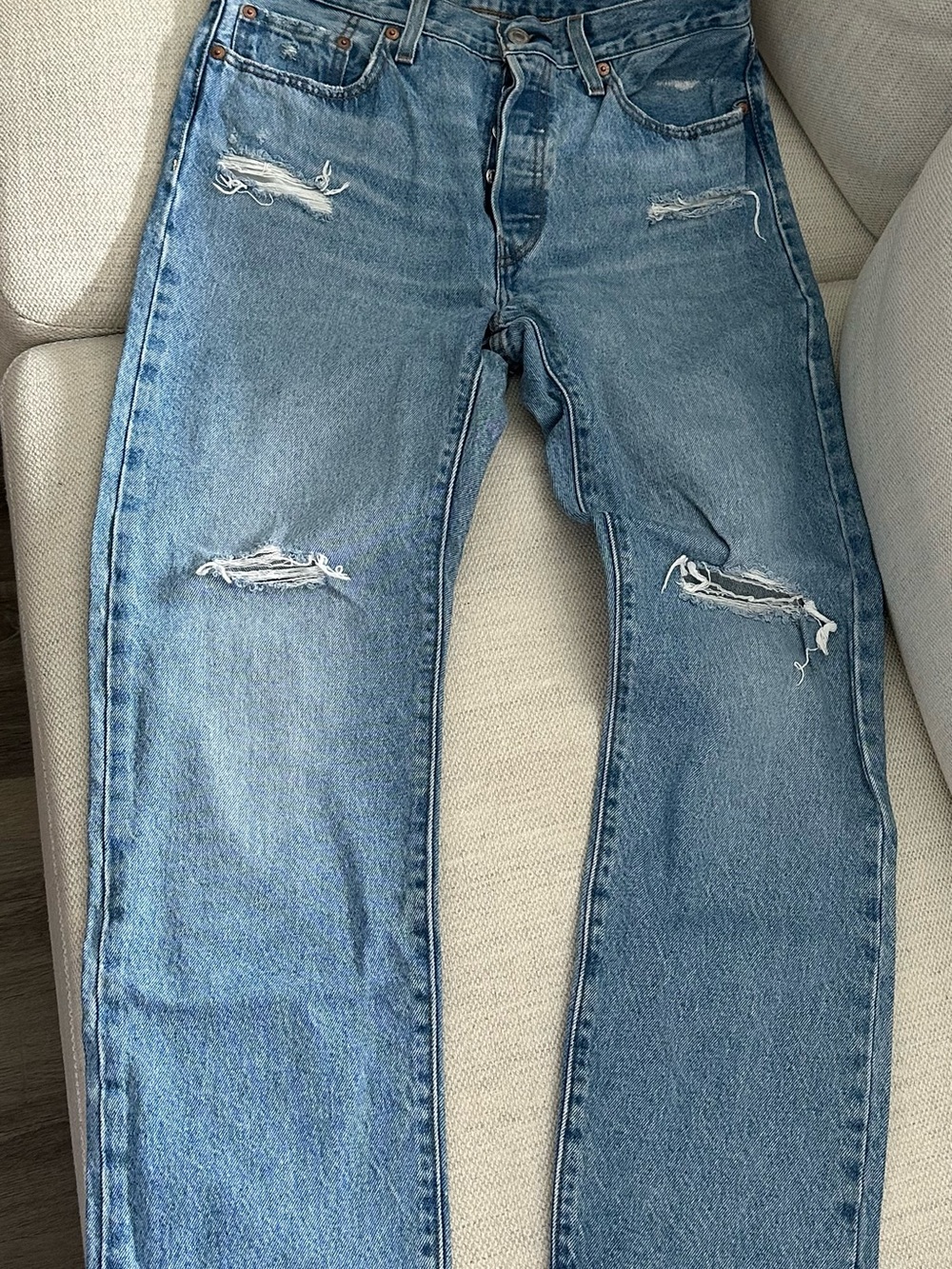 Levi's Blue Straight Leg Women's Jeans